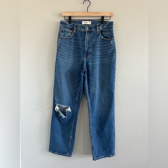Abercrombie & Fitch Ankle Straight Ultra High Rise - Picture 1 of 7